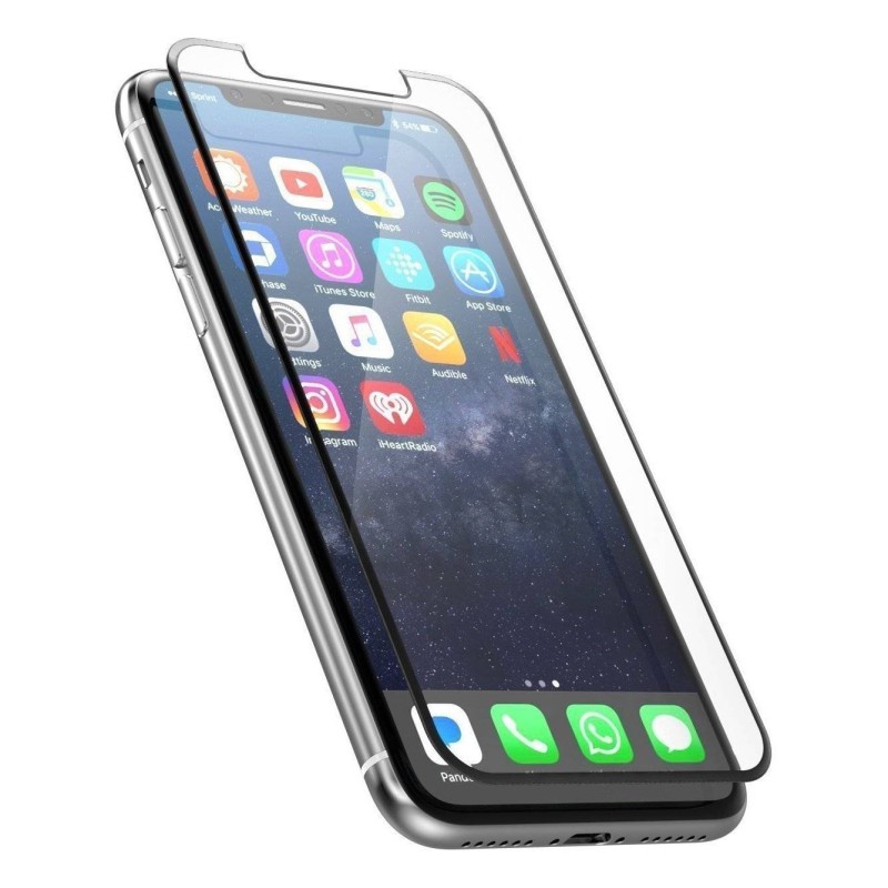 Film en verre trempé complet pour Apple iPhone 6 / 6S Noir