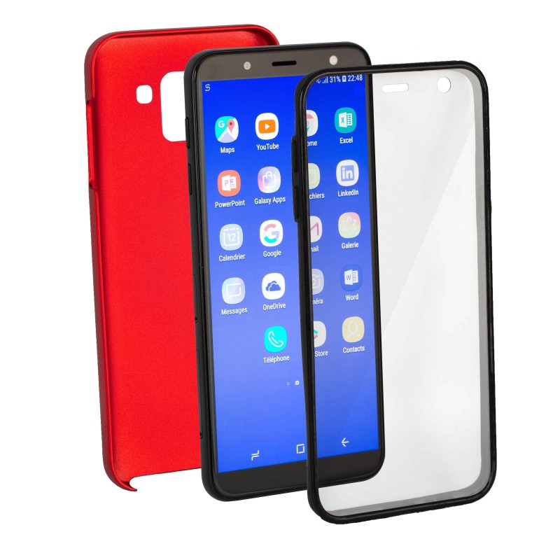 Coque en silicone 360 Rouge Coque en silicone 360 Rouge