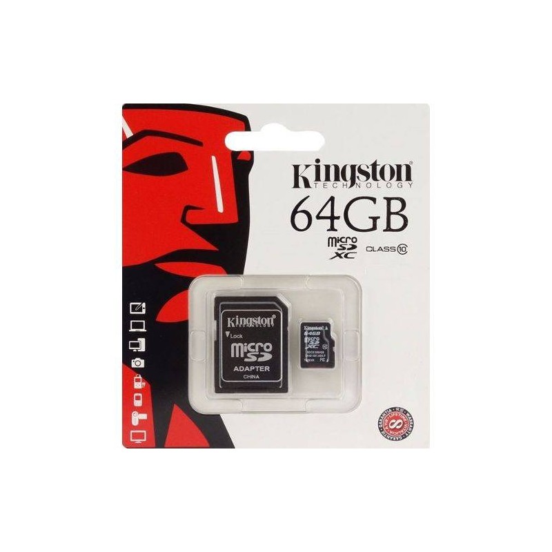 Carte Mémoire Micro SD 64Go Avec Adaptateur