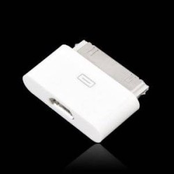 Adaptateur Origine Apple Micro USB à 30 Broches Blanc