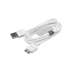 Cable Data USB Originale Samsung pour Galaxy Note 3 Blanc